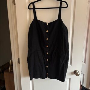 J. Crew Black Button-Down Blouse